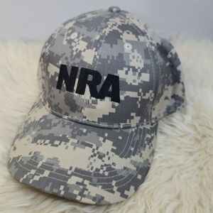 NRA Digital Camo Hat Adjustable Strapback Tactical Cap